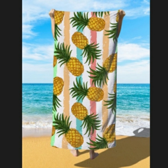● NWT Pineaple Microfiber Pool Sandproof Beach Towel - Picture 8 of 11